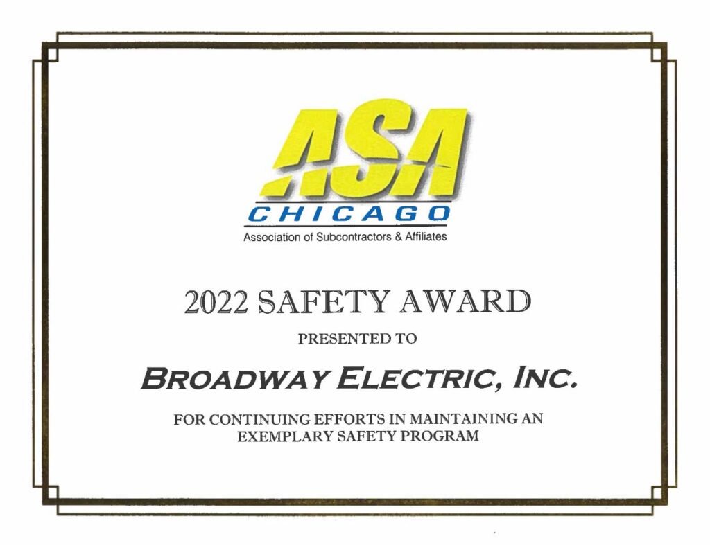 BEI has received this safety award for an impressive 17 years, a testament to our commitment to safety.